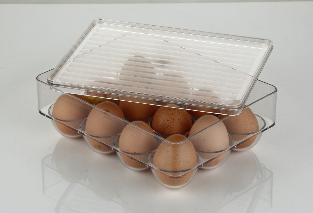 2794 12 Cavity Egg Storage Box For Holding And Placing Eggs Easily And Firmly. DeoDap 2794 12 Cavity Egg Storage Box For Holding And Placing Eggs Easily And Firmly. DeoDap